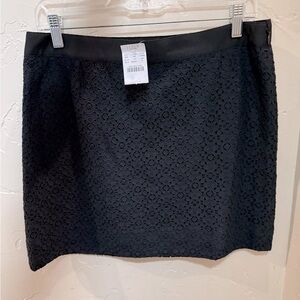 CLEARANCE SPECIAL: J. Crew Black Lace Mini Skirt